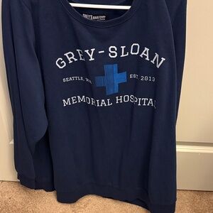 Grey's Anatomy Dark Blue Crewneck Sweater